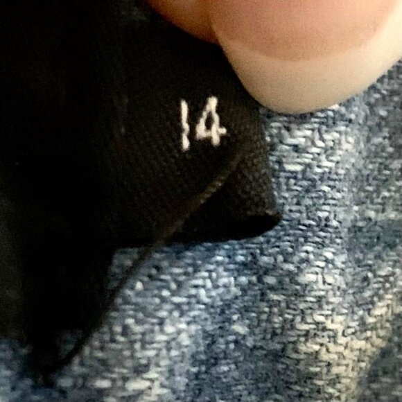 Calvin Klein Cut Offs Blue Jean Shorts High Rise Light Wash Denim Size 14 - Picture 8 of 11